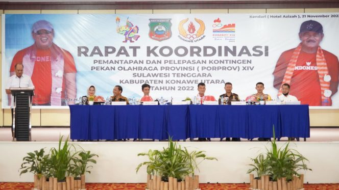 
 Rakor pemantapan dan pelepasan kontingen atlet Kabupaten Konut. (Foto: Istimewa)
