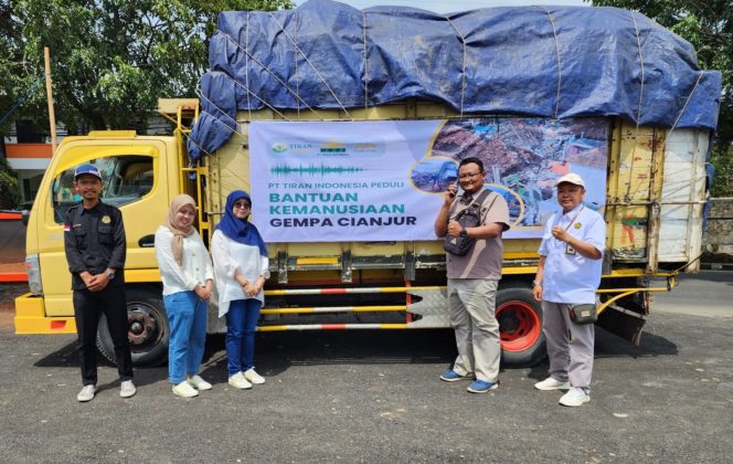 
 Bantuan kemanusiaan dari PT Tiran Indonesia untuk korban gempa Cianjur. (Foto: Istimewa)