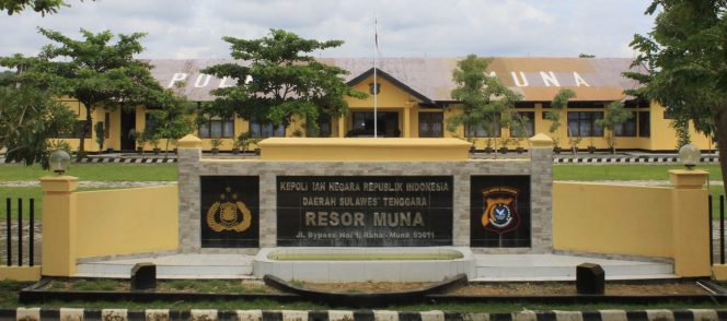 
 Gedung Polres Muna: Sumber: tribrata-news.muna.sultra.polri.go.id
