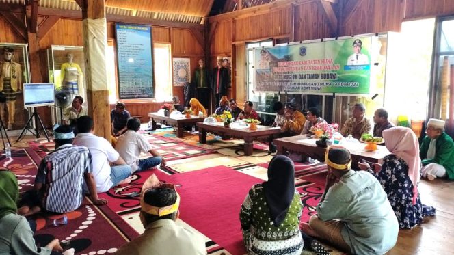 
 Kajian Koleksi Museum dan Penetapan Cagar Budaya yang berlangsung di gedung Barugano Wuna. Foto: Istimewa 