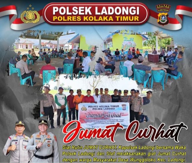 
 Jumat Curhat Polsek Ladongi di Desa Wunggoloko. Foto: Istimewa