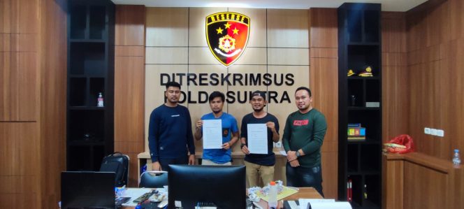 
 Sudirman mengadukan PT Panca Logam Makmur (PLM) ke Polda Sultra. Foto: Istimewa