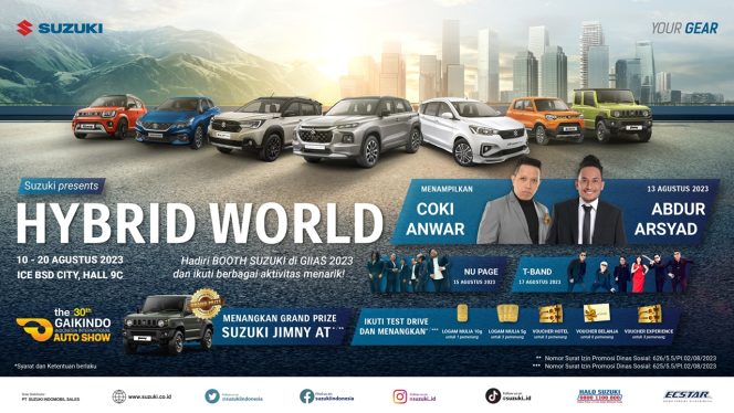 
 Triple Surprise Suzuki di GIIAS 2023: Menangkan Jimny, Logam Mulia Hingga Voucher Wisata