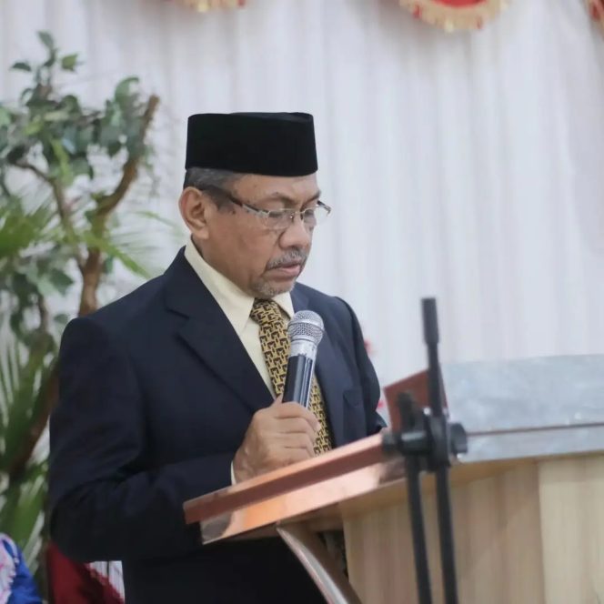 
 Wakil Bupati Muna, Bachrun Labuta resmi menjadi Pelaksana Tugas (Plt) Bupati Muna. Foto : Istimewa.