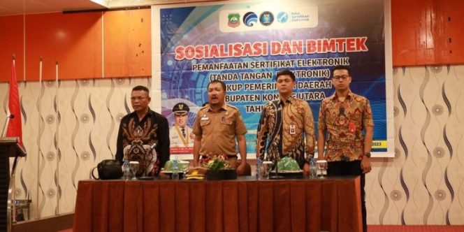 
 Pembukaan sosialisasi dan bimbingan teknis Pemanfaatan Sertifikat Elektronik (PSrE). Foto: Istimewa