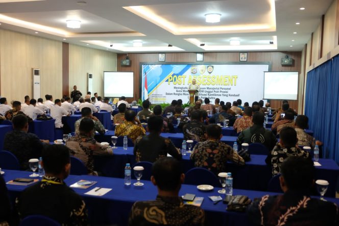 
 Biro SDM Polda Sultra melaksanakan kegiatan post assessment TA 2023. Foto: Istimewa 