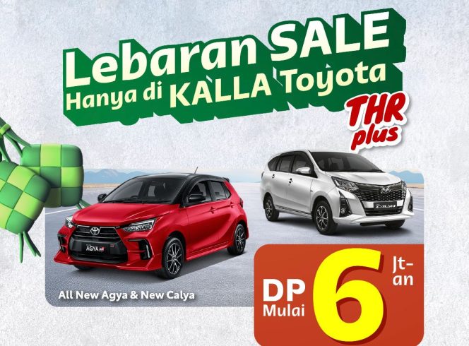 
 Lebaran dengan Toyota, Agya dan Calya DP Mulai 6 Jutaan Rupiah di Sultra