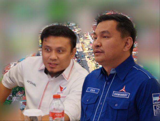 
 Afdhal bersama Ketua DPD Demokrat Sultra, Muh Endang. Foto: Istimewa 
