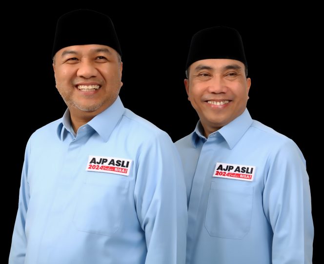 
 akal Calon Wali Kota dan Wakil Wali Kota Kendari, Aksan Jaya Putra dan Andi Sulolipu (AJP-ASLI). Foto: Istimewa