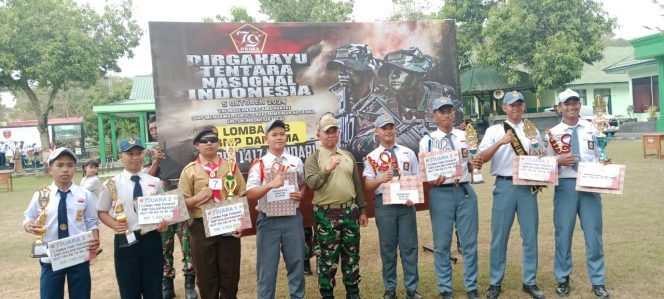 
 Sambut HUT TNI ke-79, Kodim Kendari Gelar Lomba PBB Tingkat SMP dan SMA