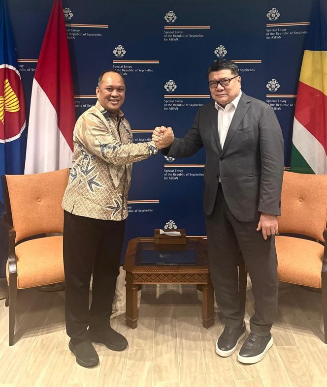 
 Ruksamin Hadiri Undangan Makan Malam di Kantor Special Envoy Presiden Seychelles untuk ASEAN