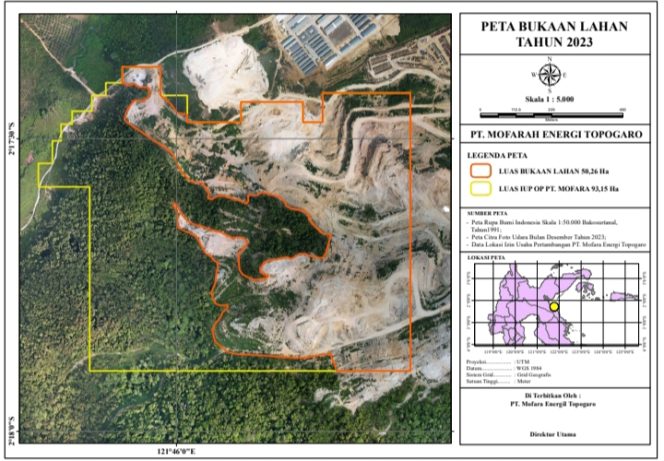 
 Diduga Menambang di Lahan PT Mofara Energi Topogaro, PT BTIIG Dipolisikan