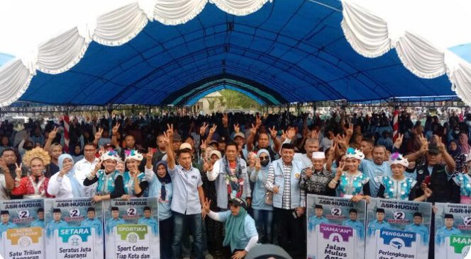 
 Kampanye terbatas ASR-Hugua di Kecamatan Kulisusu Kabupaten Buton Utara. Foto: Penafaktual.com