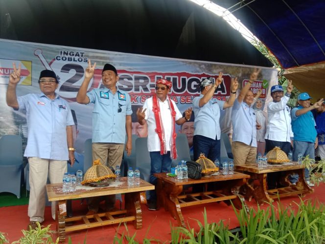 
 Kampanye terbatas ASR-Hugua di Kecamatan Surawolio Kota Baubau, Rabu 20 November 2024. Foto: Istimewa