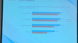 Survey tingkat elektabilitas paslon dan yang paling disukai oleh masyarakat Sultra. Foto: Istimewa