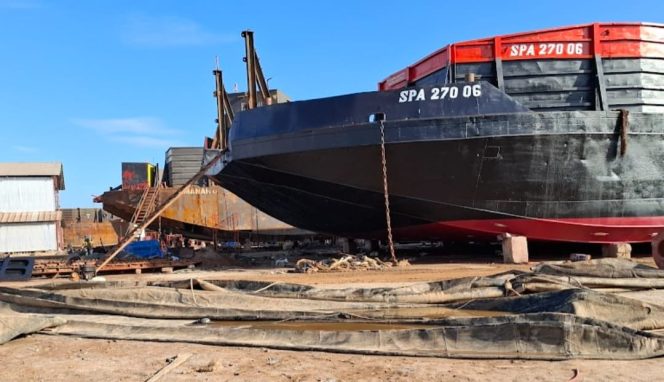 
 Lokasi galangan kapal PT Sumber Mandiri Shipyard (PT SMS) di Kelurahan Lapuko, Kecamatan Moramo, Kabupaten Konawe Selatan. Foto: Istimewa