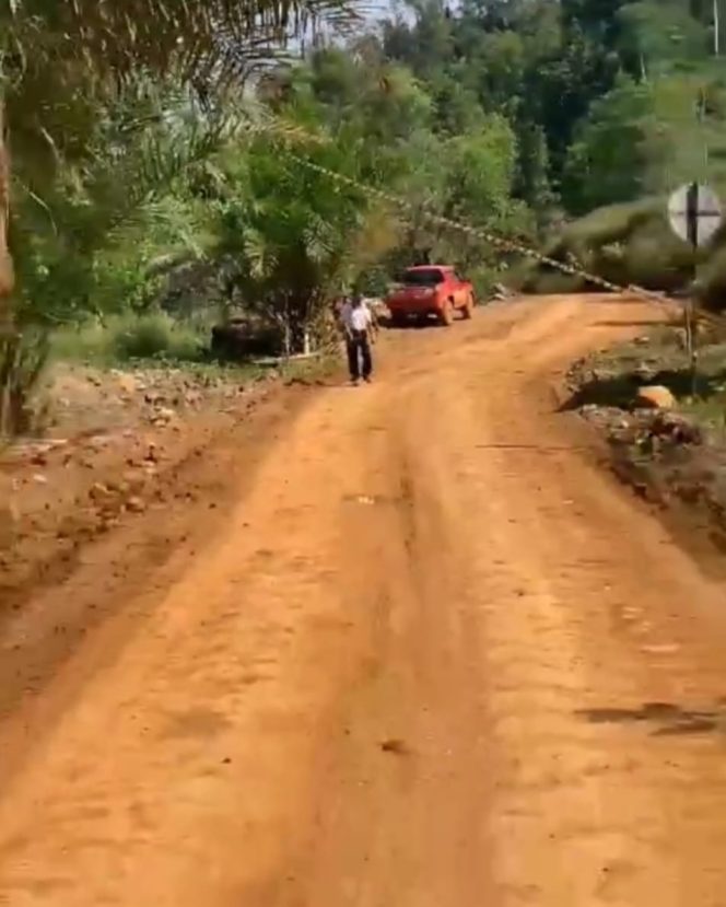 
 Lokasi aktivitas houling PT Pernick Sultra di Desa Waturambaha, Kecamatan Lasolo Kepulauan, Kabupaten Konawe Utara. Foto: Istimewa