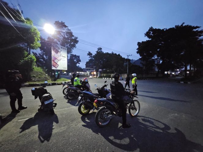 
 Polresta Kendari meningkatkan pengawasan dan patroli untuk mencegah aksi balap liar di Kota Kendari. Foto: Istimewa
