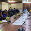 Rapat dengar pendapat menyoal aduan DPP Indonesian Port Monitoring Agency (IPMA) Sultra terkait dugaan penyelewengan wewenang di tubuh BKK Kendari. Foto: Istimewa