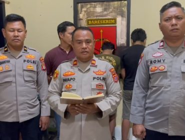 Kapolsek Bondoala Iptu Muh Heder Payapo (tengah) bersama jajarannya. Foto: Istimewa