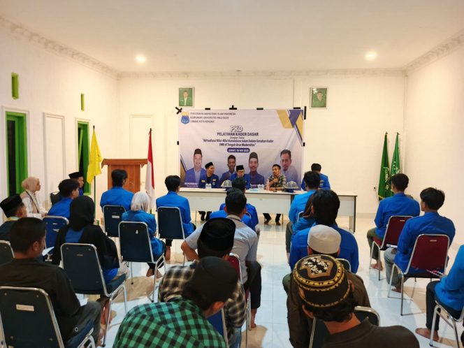 
 Pelatihan Kader Dasar yang diselenggarakan Pergerakan Mahasiswa Islam Indonesia (PMII) Komisariat Universitas Halu Oleo (UHO) di Sekretariat GP Ansor Sulawesi Tenggara. Foto: Istimewa