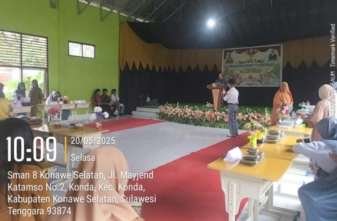 
 SMAN 8 Konawe Selatan (Konsel) menyelenggarakan kegiatan Gelar Karya Projek Penguatan Profil Pelajar Pancasila (P5). Foto: Istimewa