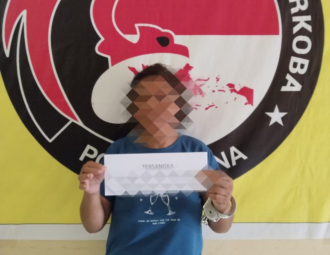 
 MB (51) diamankan polisi atas dugaan kasus narkoba. Foto: Istimewa
