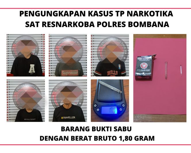
 Para tersangka kasus narkotika jenis sabu yang diamankan polisi. Foto: Istimewa
