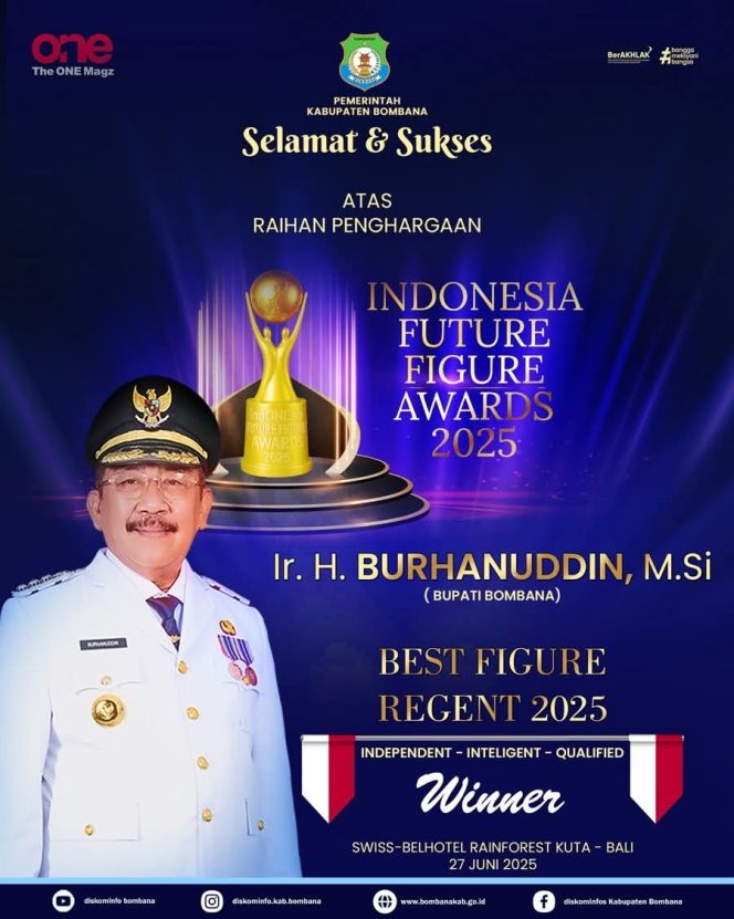 
 Prestasi Gemilang: Bupati Bombana Burhanuddin Raih Penghargaan Nasional