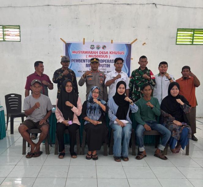 
 Pemdes Toli-toli Gelar Musdesus Pembentukan Pengurus Kopdes Merah Putih. Foto: Istimewa