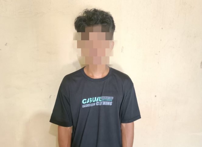 
 Seorang pria berinisial JK (25) diamankan polisi karena diduga telah melakukan penganiayaan. Foto: Istimewa