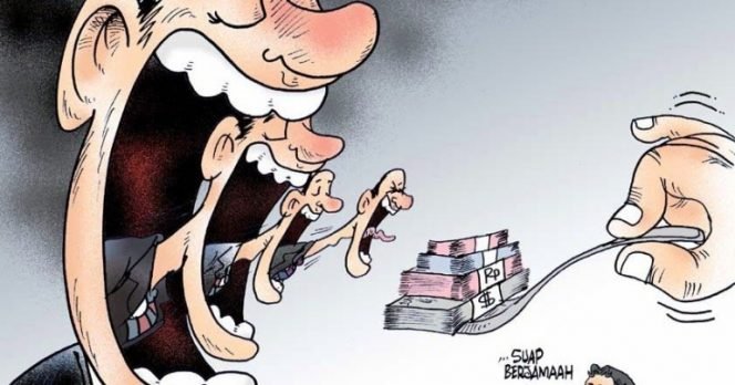 
 Ilustrasi kasus suap. Sumber: kompasiana.com 