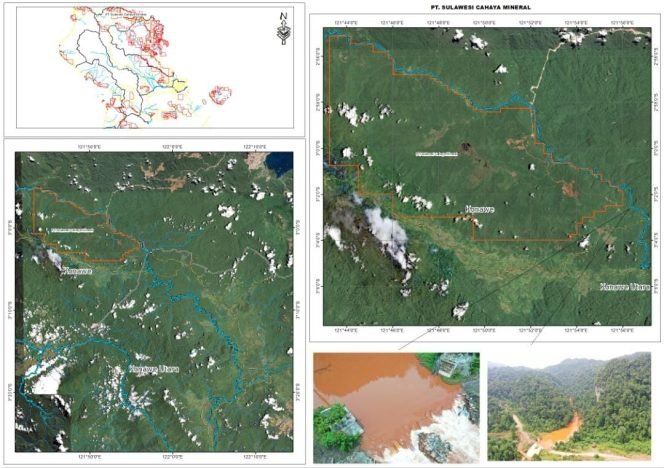 
 Lokasi dugaan aktivitas PT Naga Mas Sultra