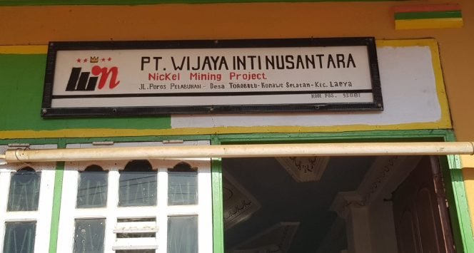 Kantor PT WIN site Torobulu Kabupaten Konawe Selatan. Foto: Istimewa