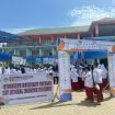 Madrasah Tsanawiyah (MTs) Ummusabri Kendari menggelar bazar ekonomi kreatif. Foto: Istimewa