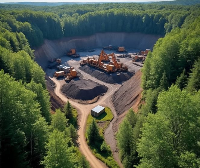 
 Ilustrasi tambang ilegal