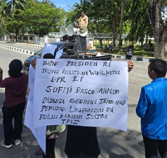 
 Demo Soal Keterlibatan Sufmi Dasco di PT TMS: ASR Sultra Tiba-tiba Bantah Pernyataannya, Ada Apa?