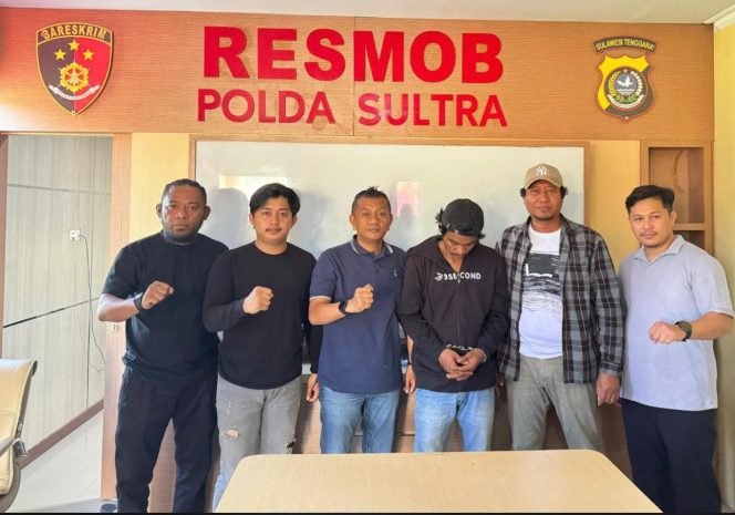 
 Timsus Resmob Polda Sultra berhasil mengamankan pelaku pencurian sepeda motor berinisial AW alias Fahmi. Foto: Istimewa