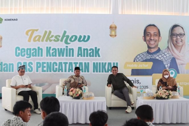 
 Talkshow cegah kawin anak dan gas (gerakan sadar) pencatatan nikah. Foto: Istimewa
