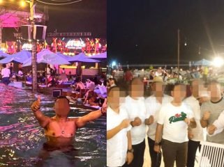 Sejumlah pejabat Pemkot Kendari terpantau sedang liburan ke Bali. Foto: Istimewa