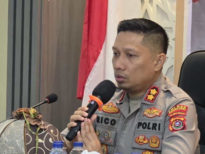 
 Kapolres Konawe Utara, AKBP Rico Fernanda, S.H., S.I.K., M.H., memimpin gelaran latihan pra operasi Sikat 2025. Foto: Penafaktual.com