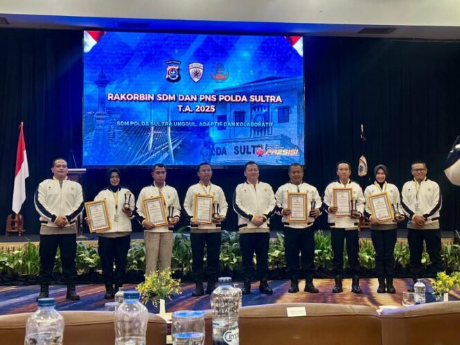 
 Ditreskrimsus Polda Sultra Raih Penghargaan Satker Terbaik Polri 2025