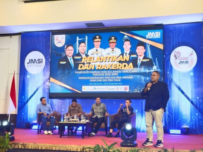 
 JMSI Sultra periode 2025-2030 sukses melaksanakan JMSI Sultra Talk di Hotel Claro Kendari. Foto: Istimewa