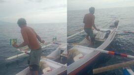 Nelayan bernama Makmur hilang di perairan Kolaka Utara ditemukan di perairan Palopo. Foto : Istimewa.