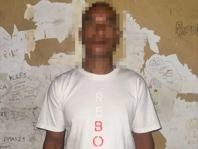 
 Pria inisial LFA (43) ditangkap Polisi setelah diduga anianya kekasihnya. Foto :Istimewa.