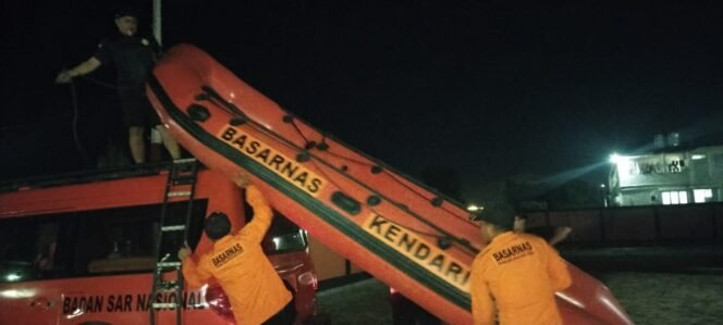 
 Tim SAR KPP Kendari dikerahkan untuk melakukan pencarian terhadap korban yang hilang di perairan Kolaka. Foto: Istimewa