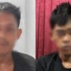 AD usia 30 tahun (kiri) dan SL (25) ditangkap polisi diduga terlibat aksi pencurian motor. Foto: Istimewa