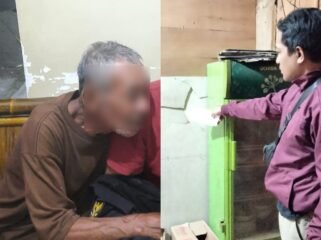 Pria lansia inisial LAK (65) (kiri) diamankan polisi usai anianya istri hingga tewas. Foto: istimewa