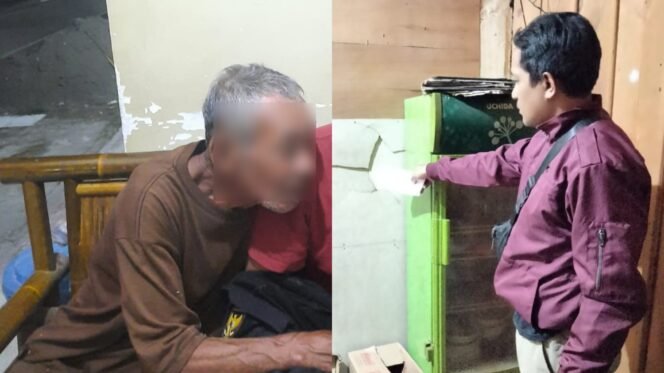 
 Pria lansia inisial LAK (65) (kiri) diamankan polisi usai anianya istri hingga tewas. Foto: istimewa