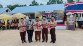 Orcafest Pramuka Penggalang resmi diselenggarakan di SMAN 12 Kendari. Foto: Penfaktual.com